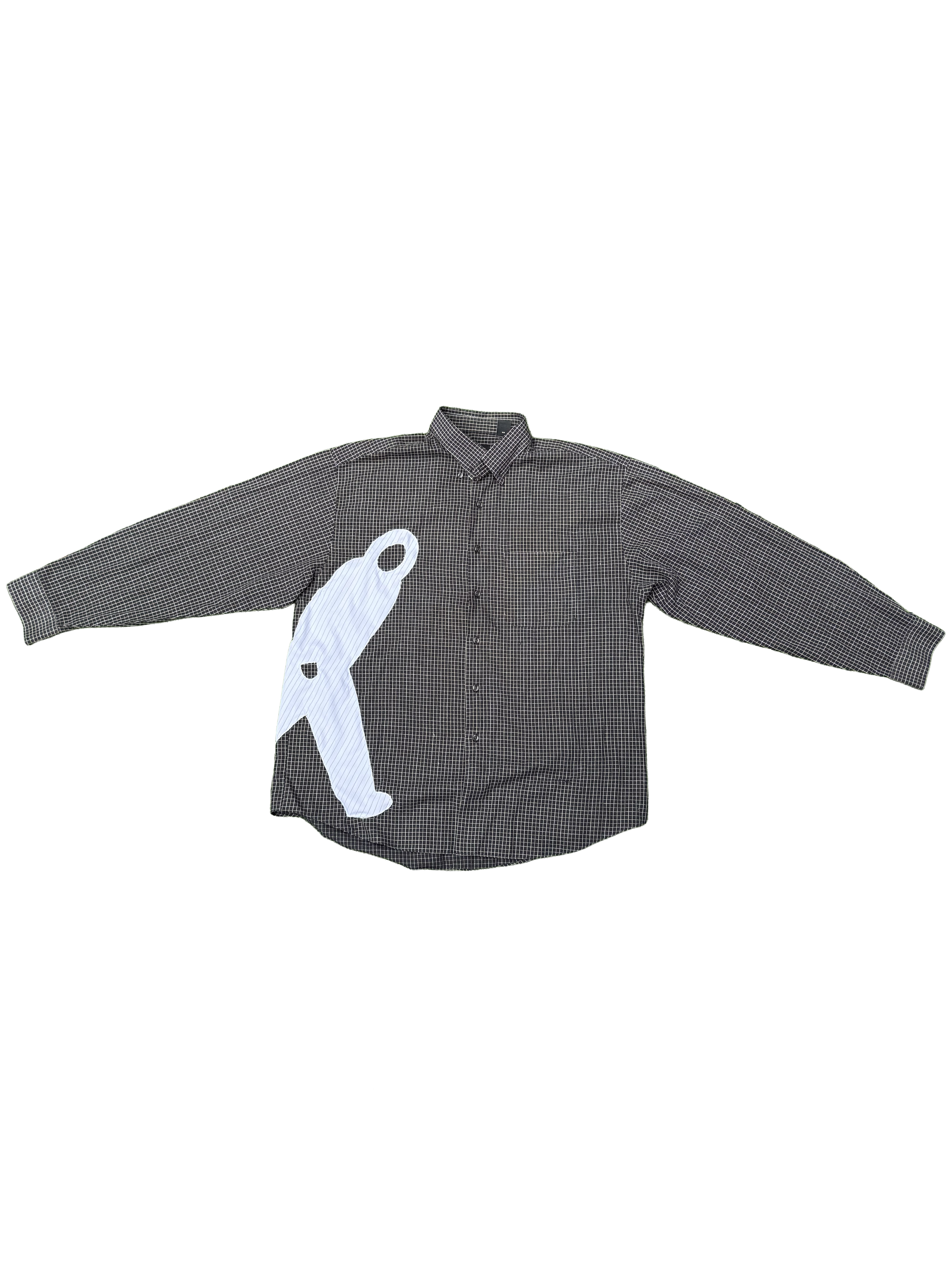 Walkman Button Up B&W